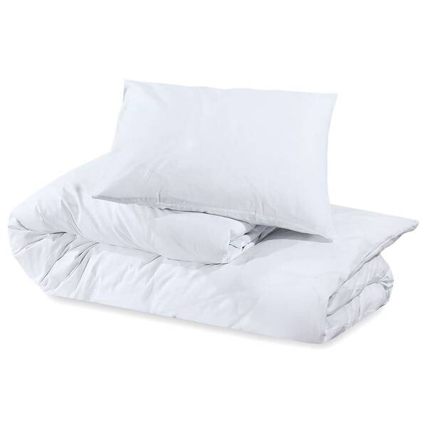 

Комплект постельного белья vidaXL Set 3016894-3 (2 шт), 140x1x200 см, белый