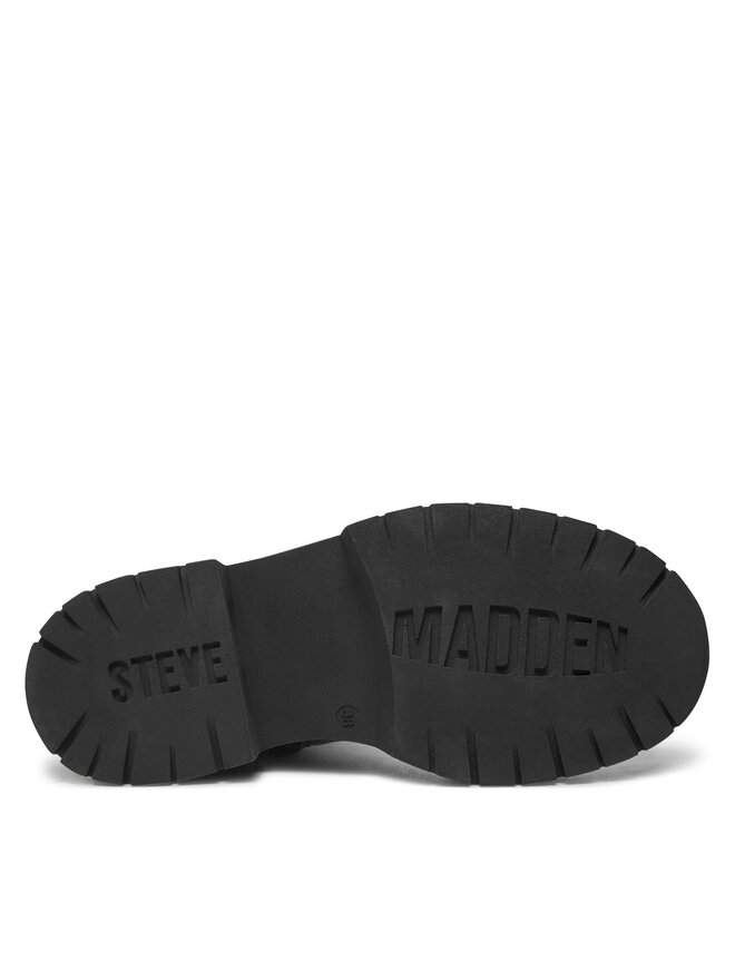 Ботинки женские Steve Madden Zwart кожаные на толстой подошве, серый — фото 4