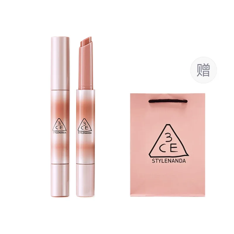 3CE Помада-блеск Fusion Glow Lip Freeze Fine Tube, глянцевая, легко растушевывается, 1,7 г, подарок на день рождения, #NECTAR "Wine Heart Honey Brown" — фото 4