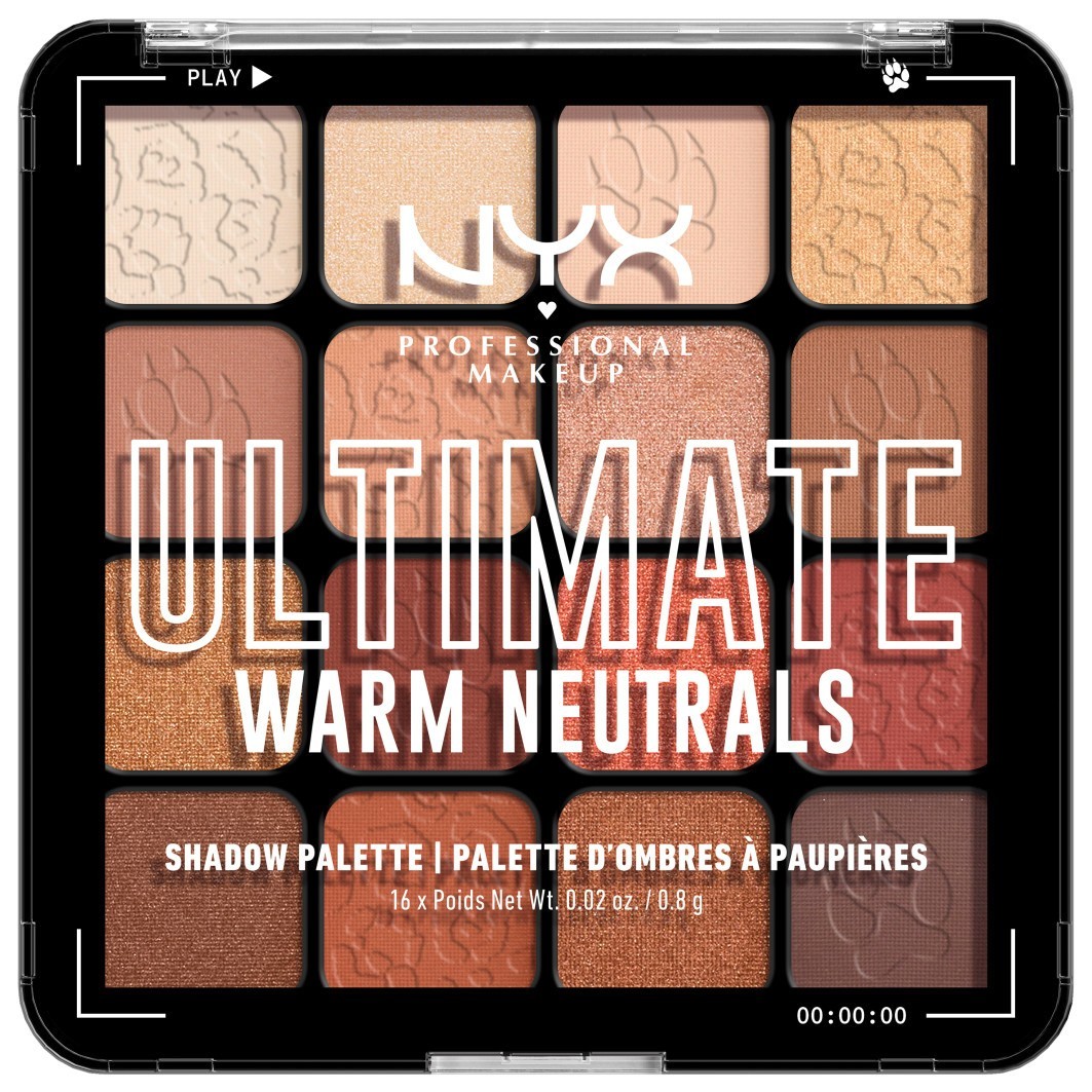 

Тени для век ultimate shadow palette Nyx Professional Makeup, вес 12.8 гр.