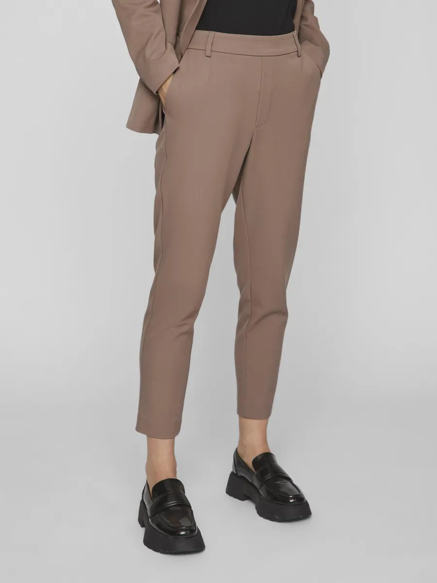 

Костюмные брюки Vila "VIVARONE HW SLIM PANT - NOOS", цвет Brown Lentil