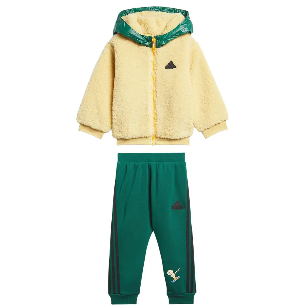 

Детская повседневная спортивная одежда Adidas, Yellow Top+Green Pants