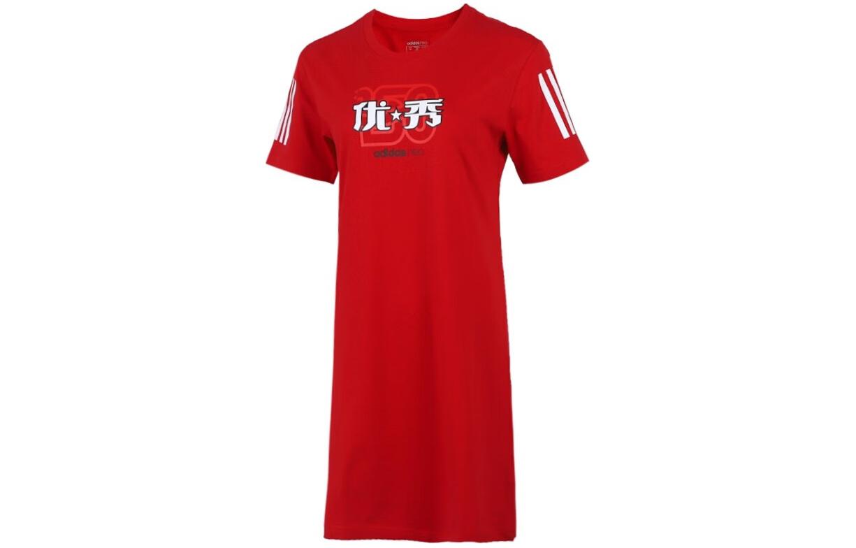 

Футболка женская красная Adidas Neo
