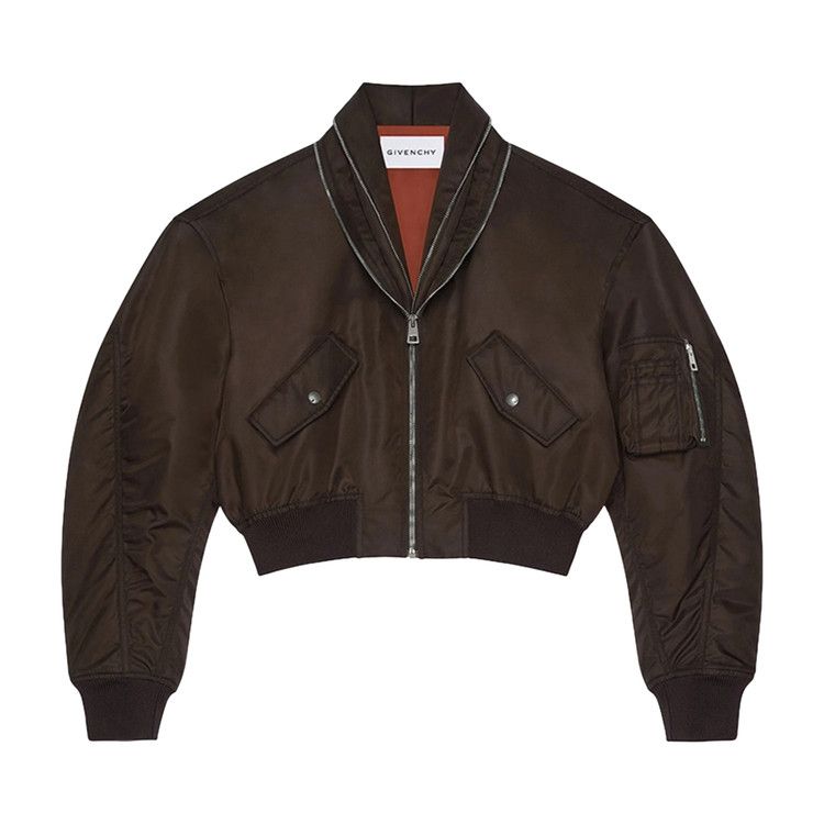 

Бомбер Givenchy Zipped Shawl Collar Bomber, Brown