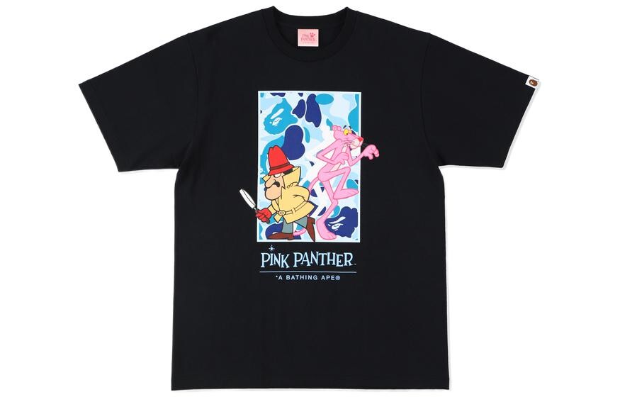 

Футболка Pink Panther X BAPE X Pink Panther для мужчин A Bathing Ape, розовый