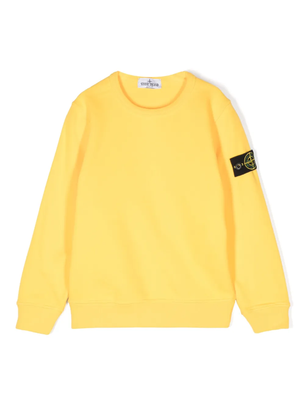 

Толстовка из органического хлопка с логотипом Compass Stone Island Junior, желтый