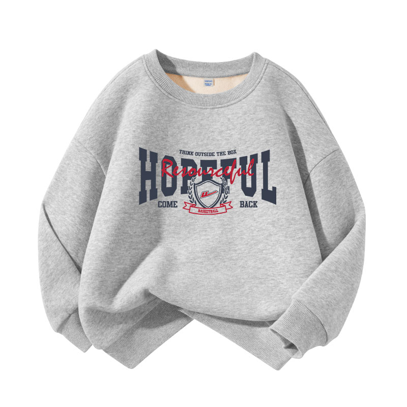 Детский свитшот с круглым вырезом Moderate WARRIOR, [fleece-lined]розовый/h star english — фото 2
