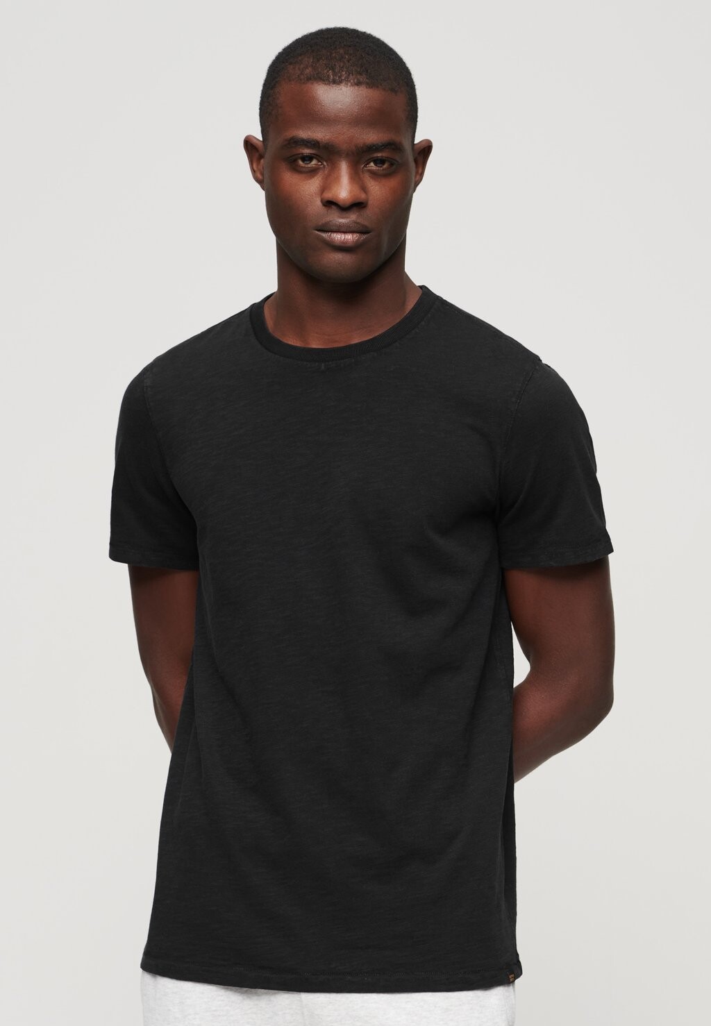 

Базовая футболка CREW NECK SLUB Superdry, цвет black