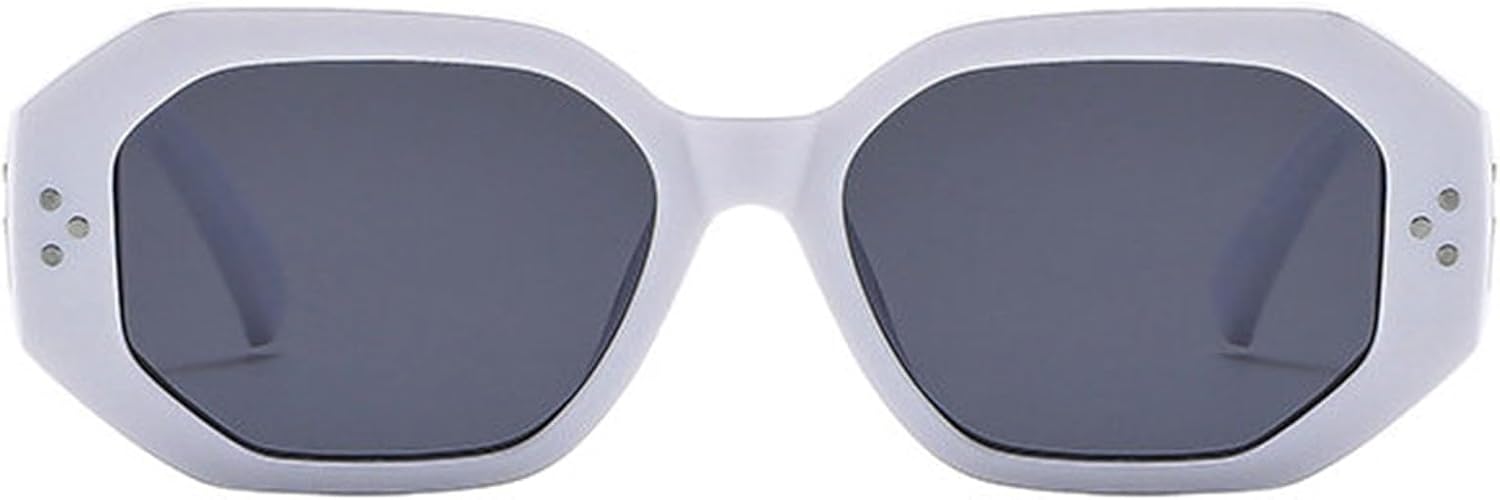 

Солнцезащитные очки Helena Retro Oval UV400 для мужчин, черные с коричневыми вставками, многоугольные, женские солнцезащитные очки для мужчин, шестиугольные, летние очки 90-х UV400, C6