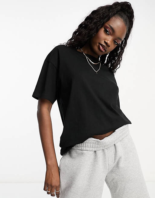 

Черная футболка оверсайз Pull&Bear, Черный, Черная футболка оверсайз Pull&Bear