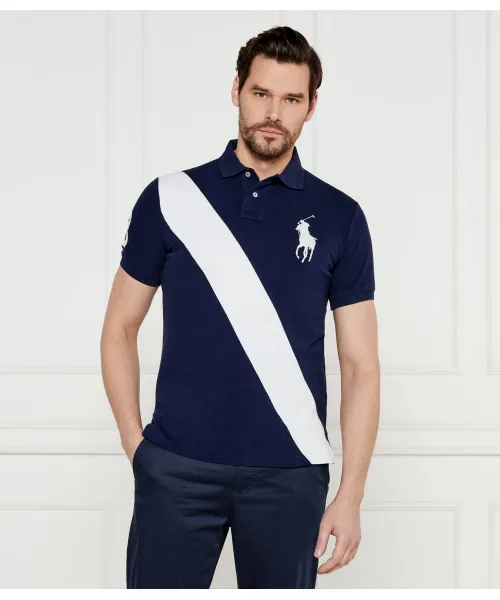 

Футболка поло Slim fit Polo Ralph Lauren, синий