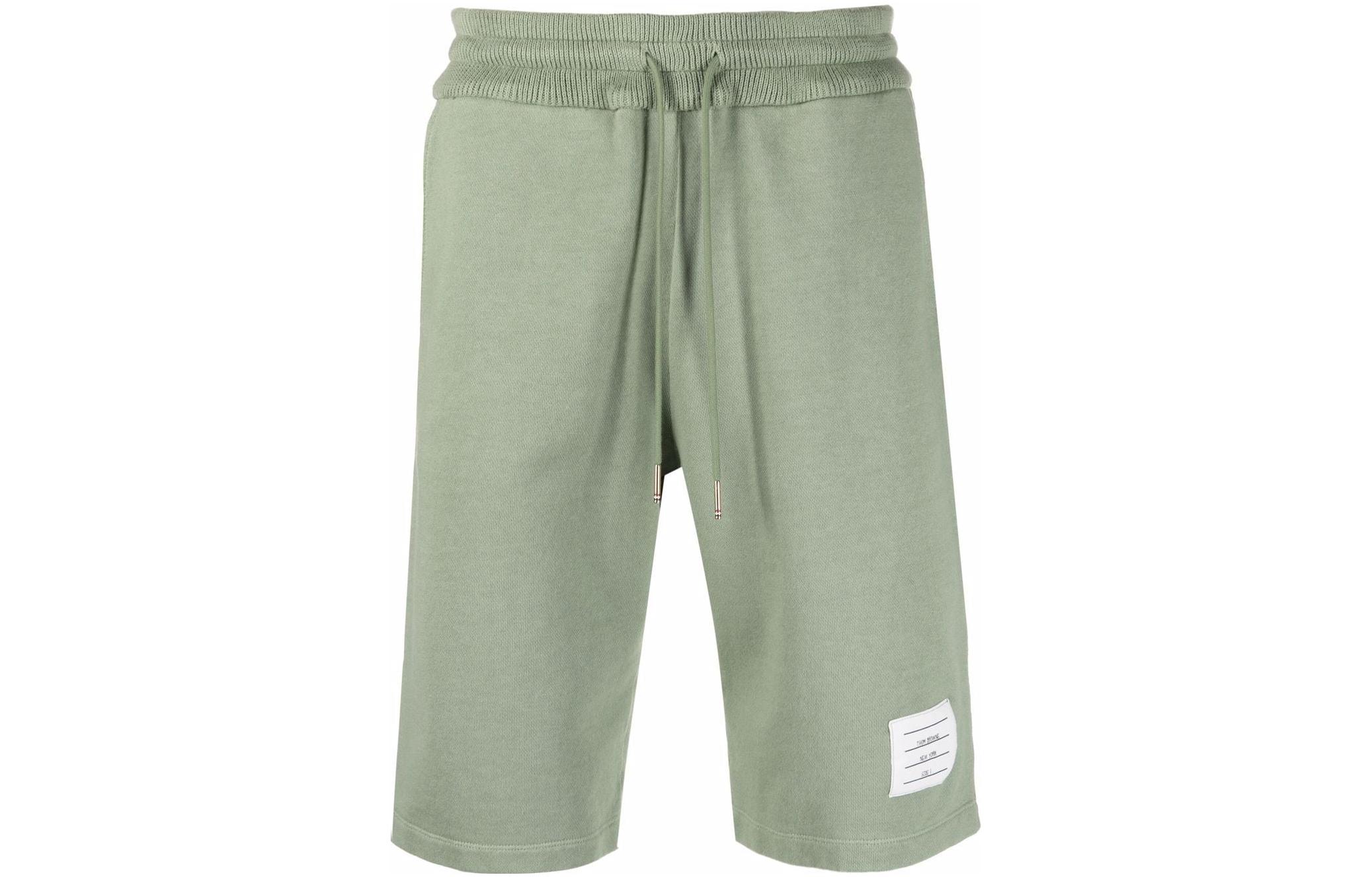 

Спортивные шорты с нашивкой с логотипом Thom Browne, зеленый