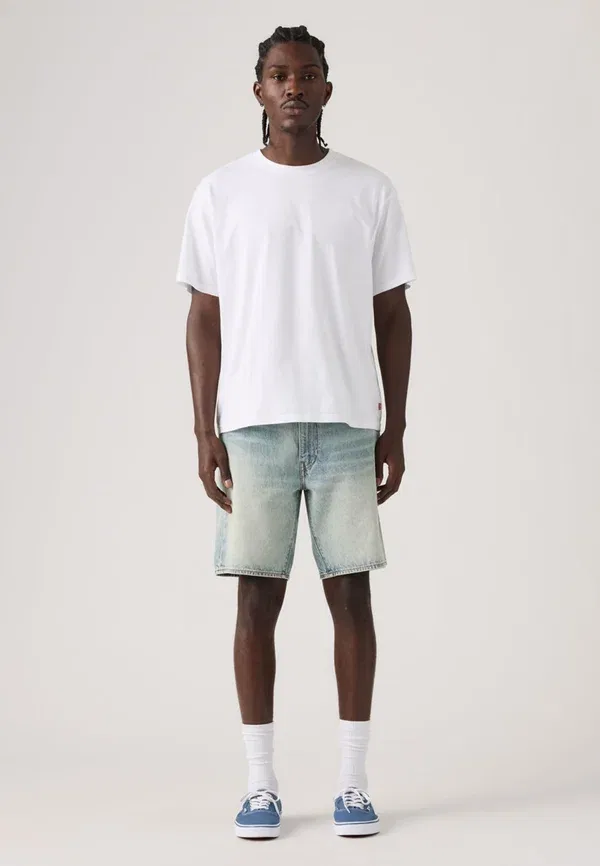 Шорты свободные джинсовые Levi'S, модель 468 loose shorts denim shorts, цвет светло-спортивный — фото 4