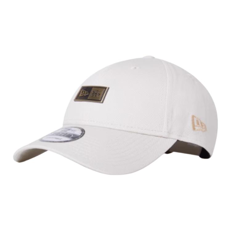 

New Era Хлопковая металлическая бейсболка унисекс белая, White