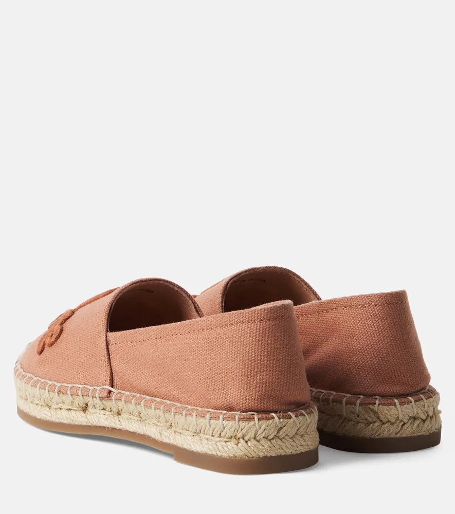Эспадрильи с кожаной отделкой и логотипом Chloé Kids, розовый — фото 2