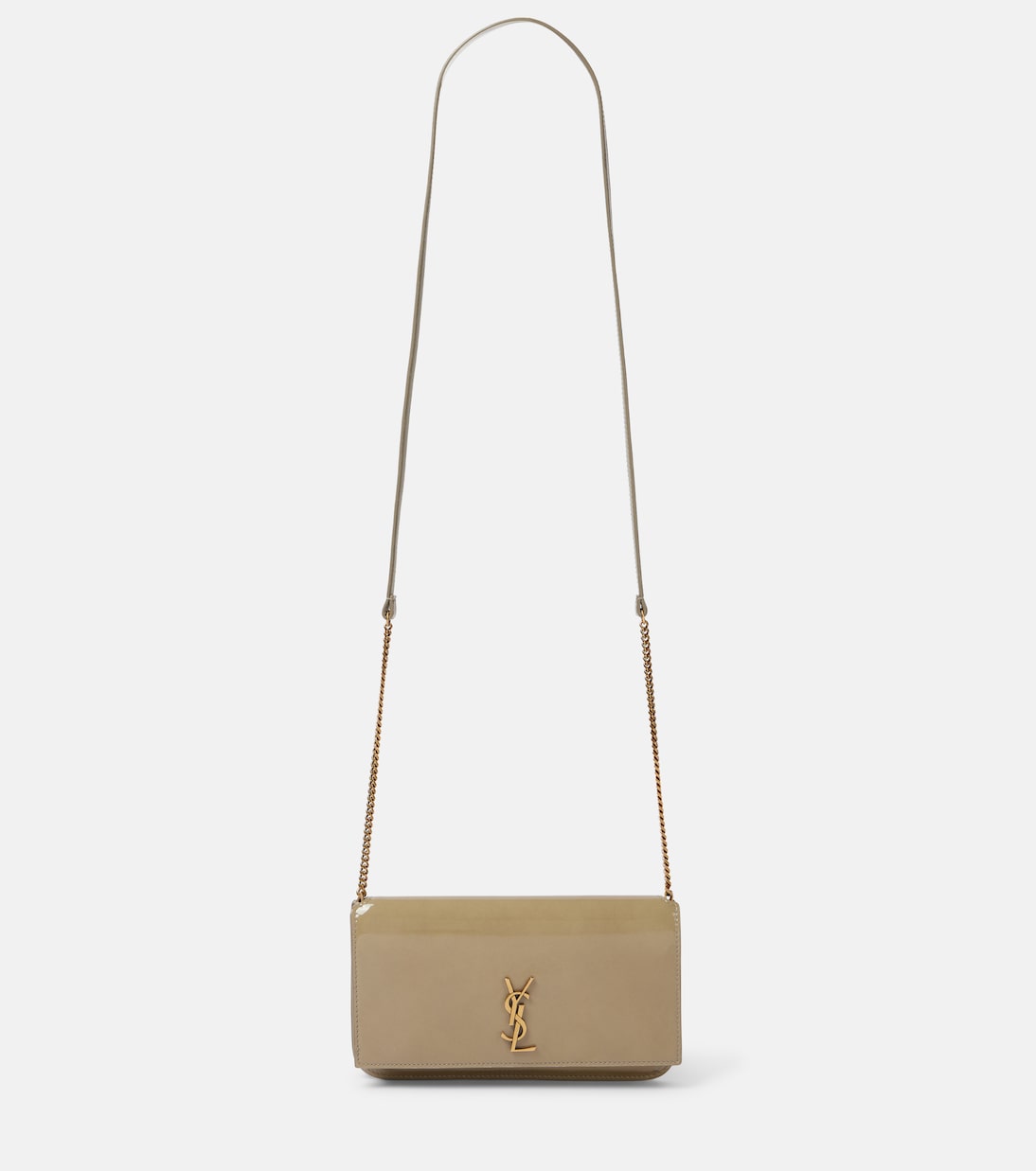 

Кошелек на цепочке Cassandre из кожи Saint Laurent, Soft Sage