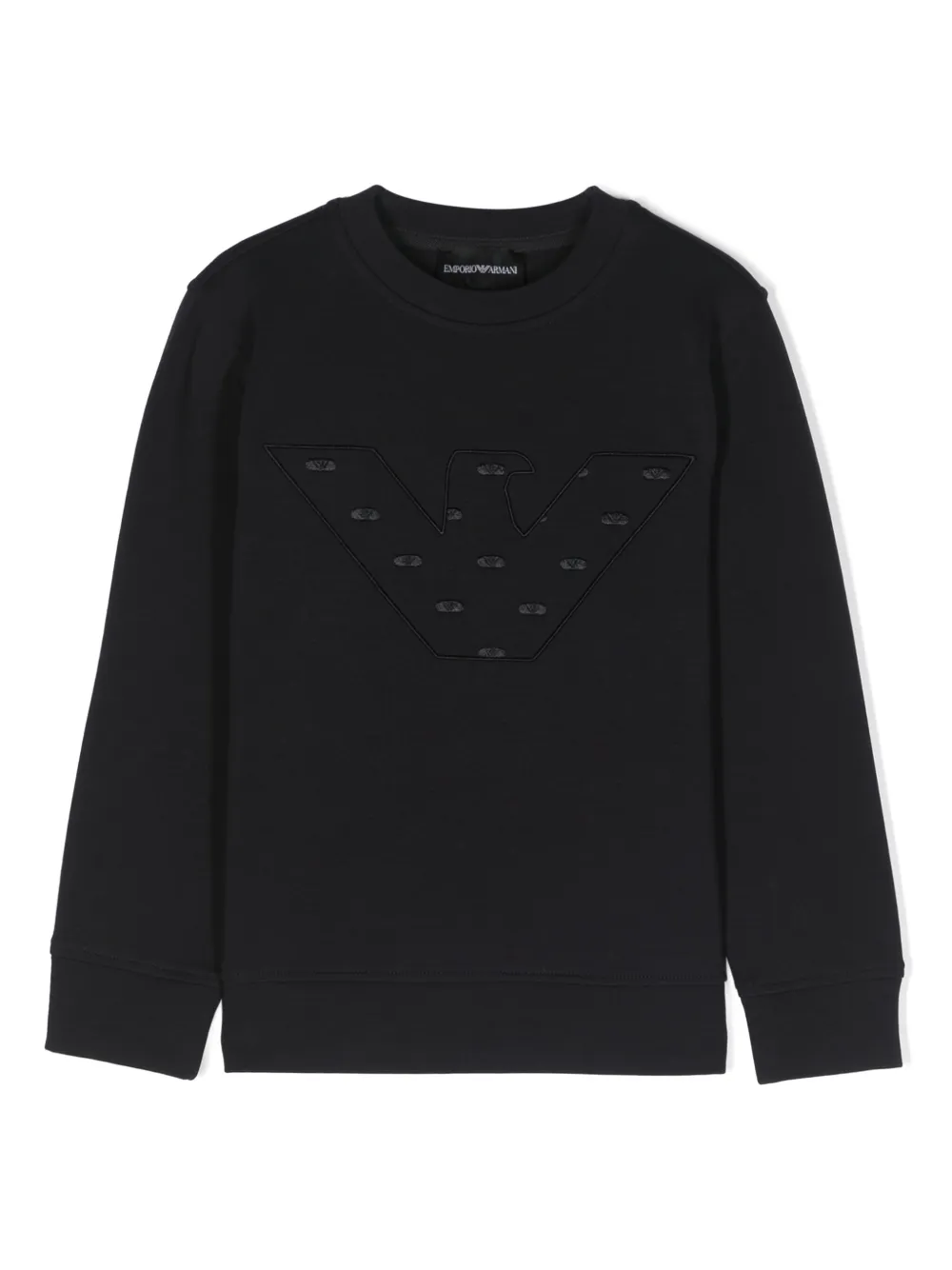 

Толстовка с вышитым логотипом Emporio Armani Kids, синий