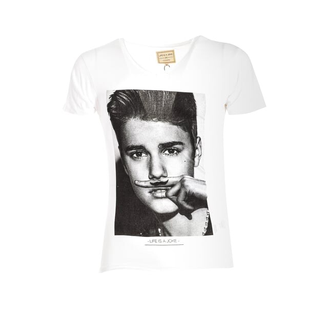 

Мужская футболка с коротким рукавом Bieber 13f1lt001 Eleven Paris, белый