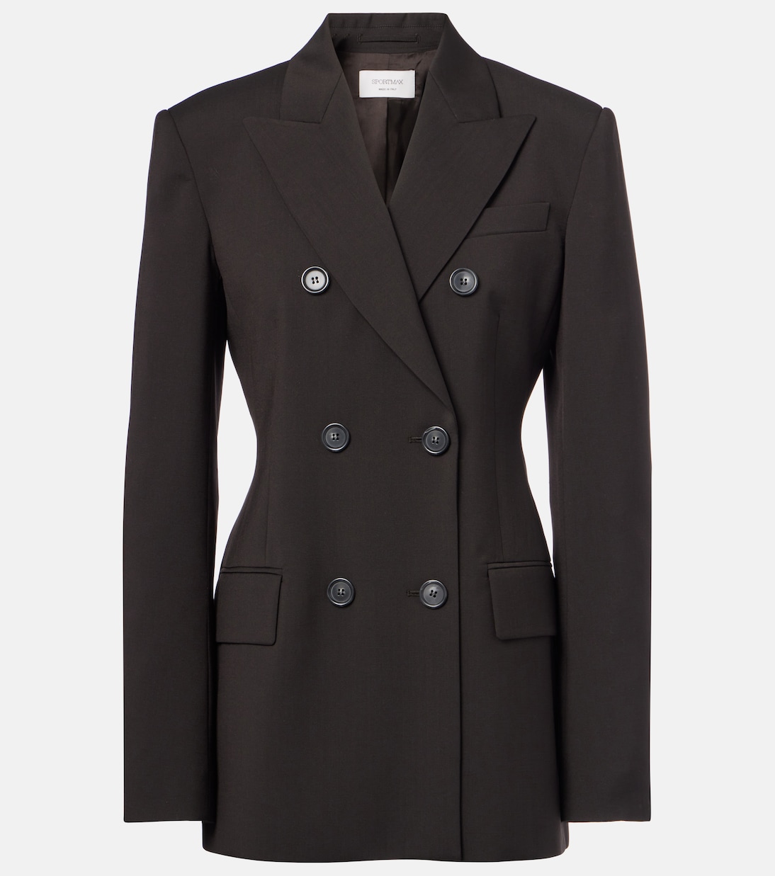 

Блейзер Adamo из чистой шерсти Sportmax, Cioccolato