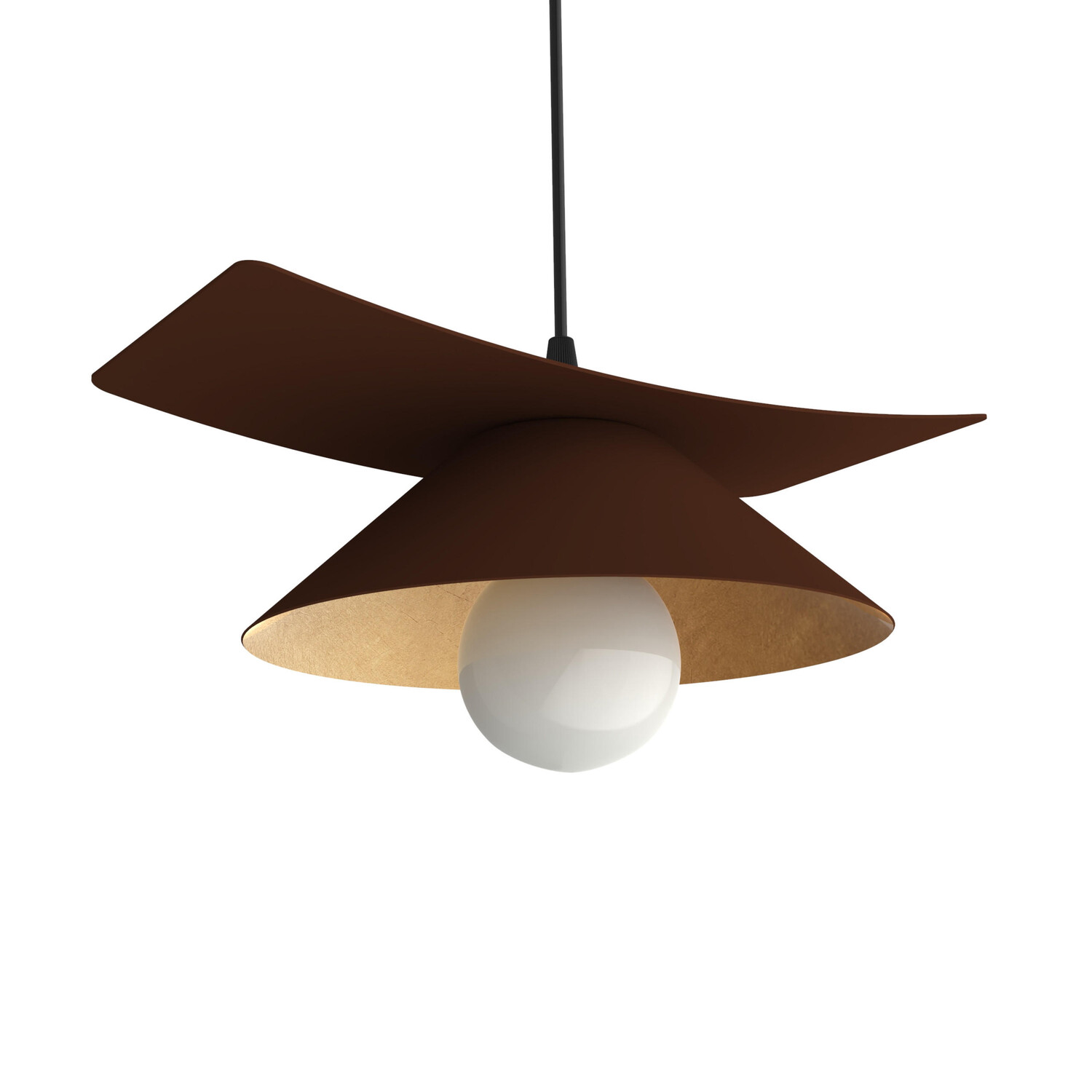 

Подвесной светильник Lumicom, 25x34x10 см, золотой