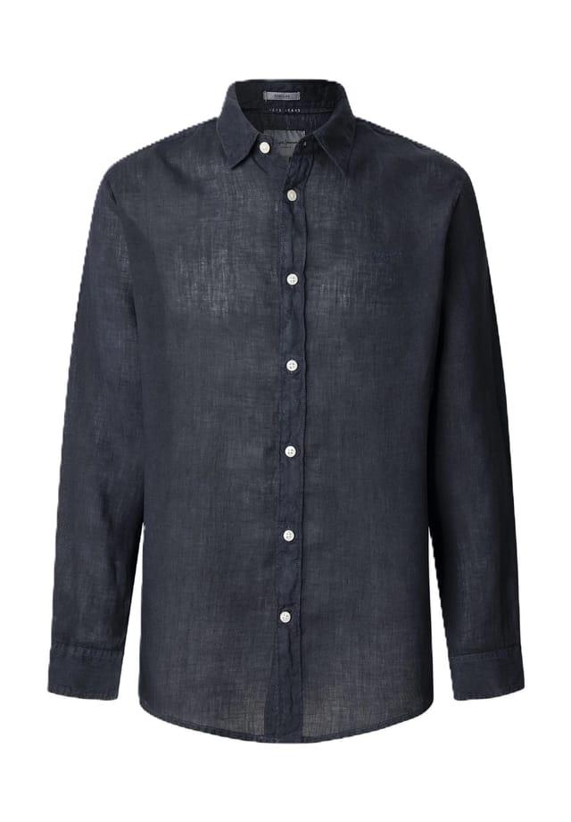 

Рубашка Arnau для отдыха стандартный крой длинный рукав воротник Kent Pepe Jeans, цвет 594 dulwich blue