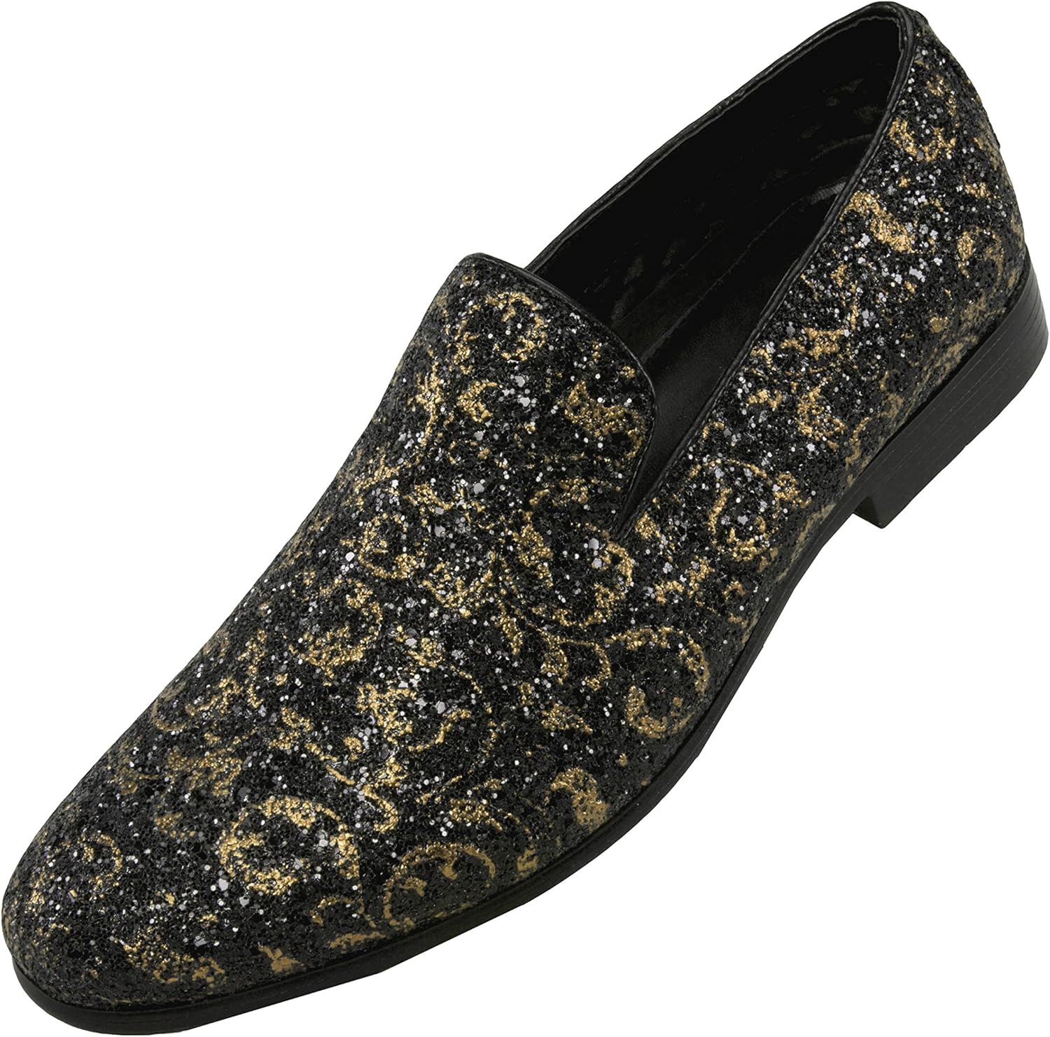 

Мужские лоферы Amali Erin с узором пейсли и металлическим эффектом, без шнурков, и вечеринок, золотой