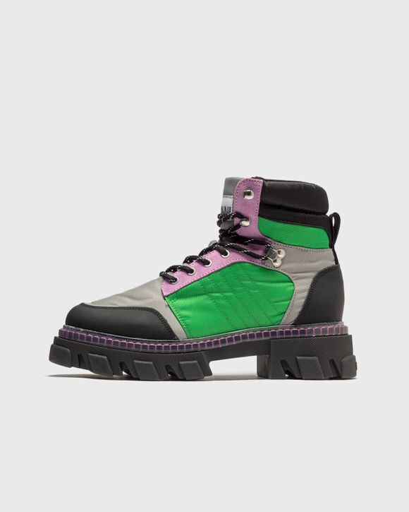 

Ботинки Ganni Cleated Lace Up Hiking Boot, цвет kelly green