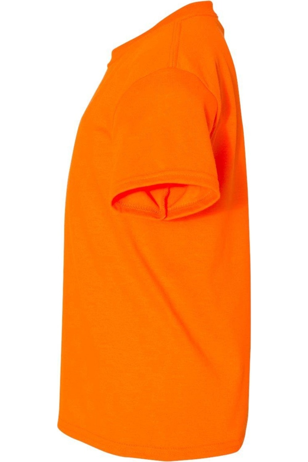 Молодежная футболка Gildan DryBlend, цвет safety orange — фото 3