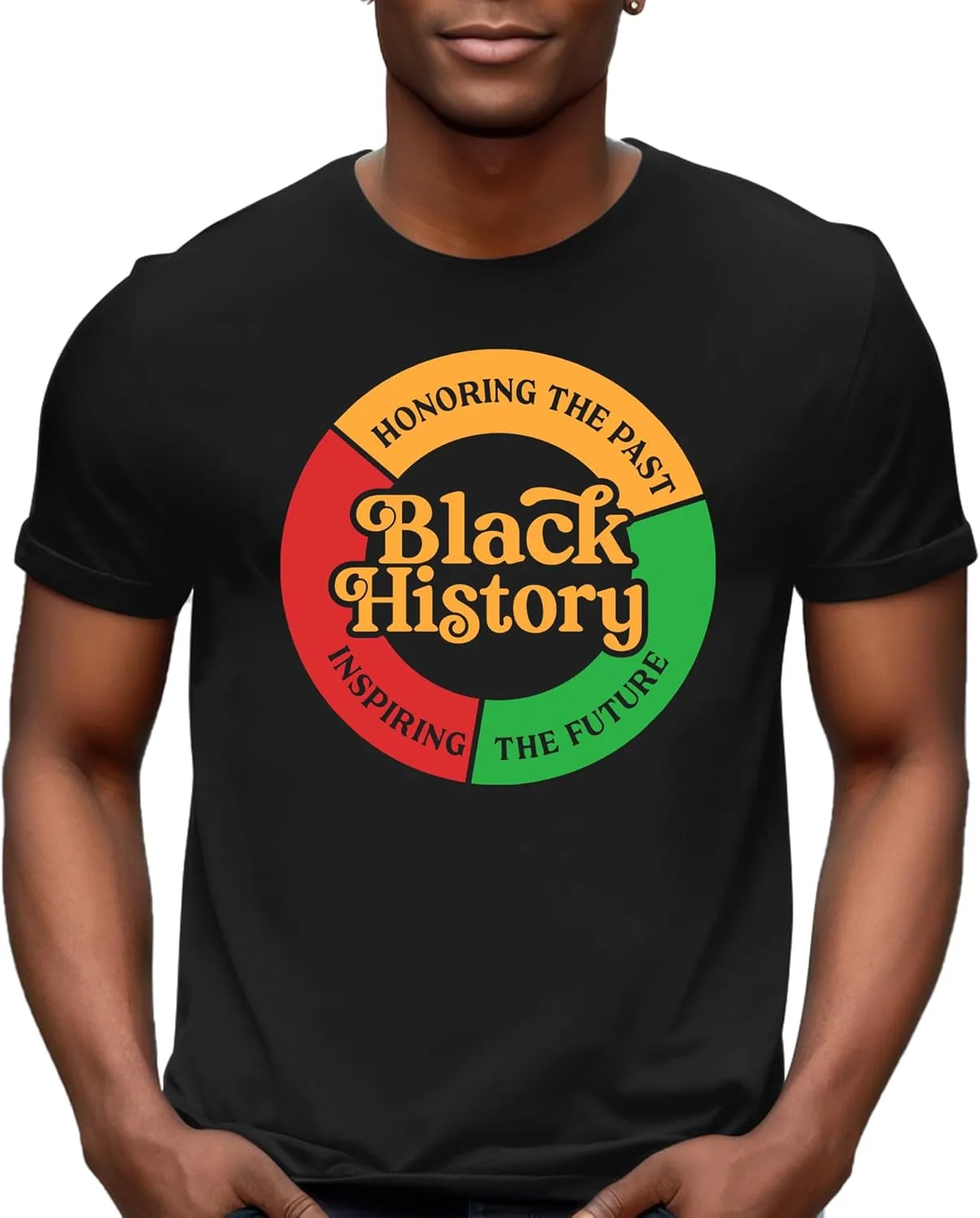 

Футболка Black History для мужчин: футболка Black History Month, афроамериканская свобода, короткий рукав ELDPS