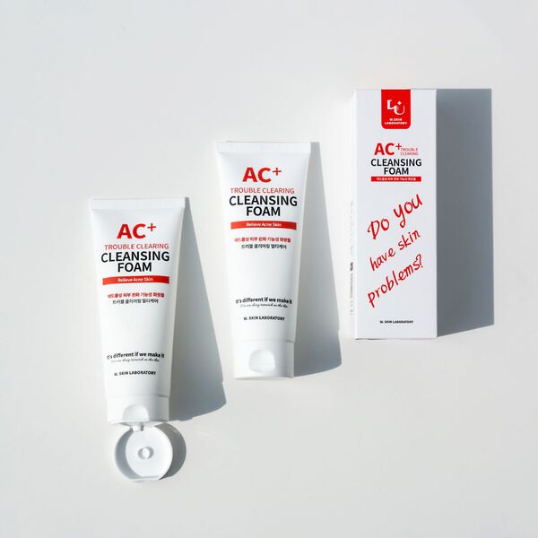 Гель для умывания W. Skin Laboratory — Пенка для очищения лица против угревой сыпи, Ac+ line, 150 мл — фото 2