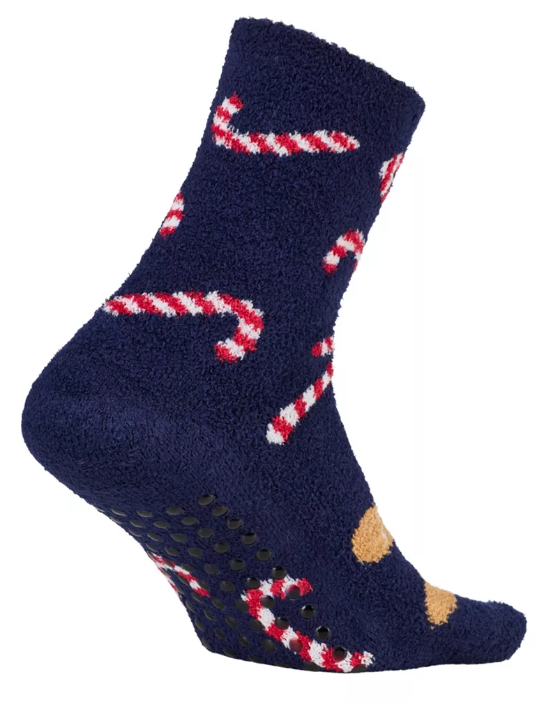 

Мужские носки с праздничным мыском Northeast Outfitters Cozy Cabin Icon, цвет Navy Gingerbread