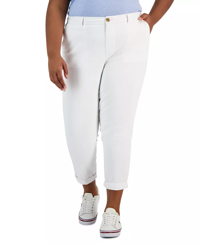 

TH Flex Plus Size Брюки-чинос Hampton Tommy Hilfiger, белый