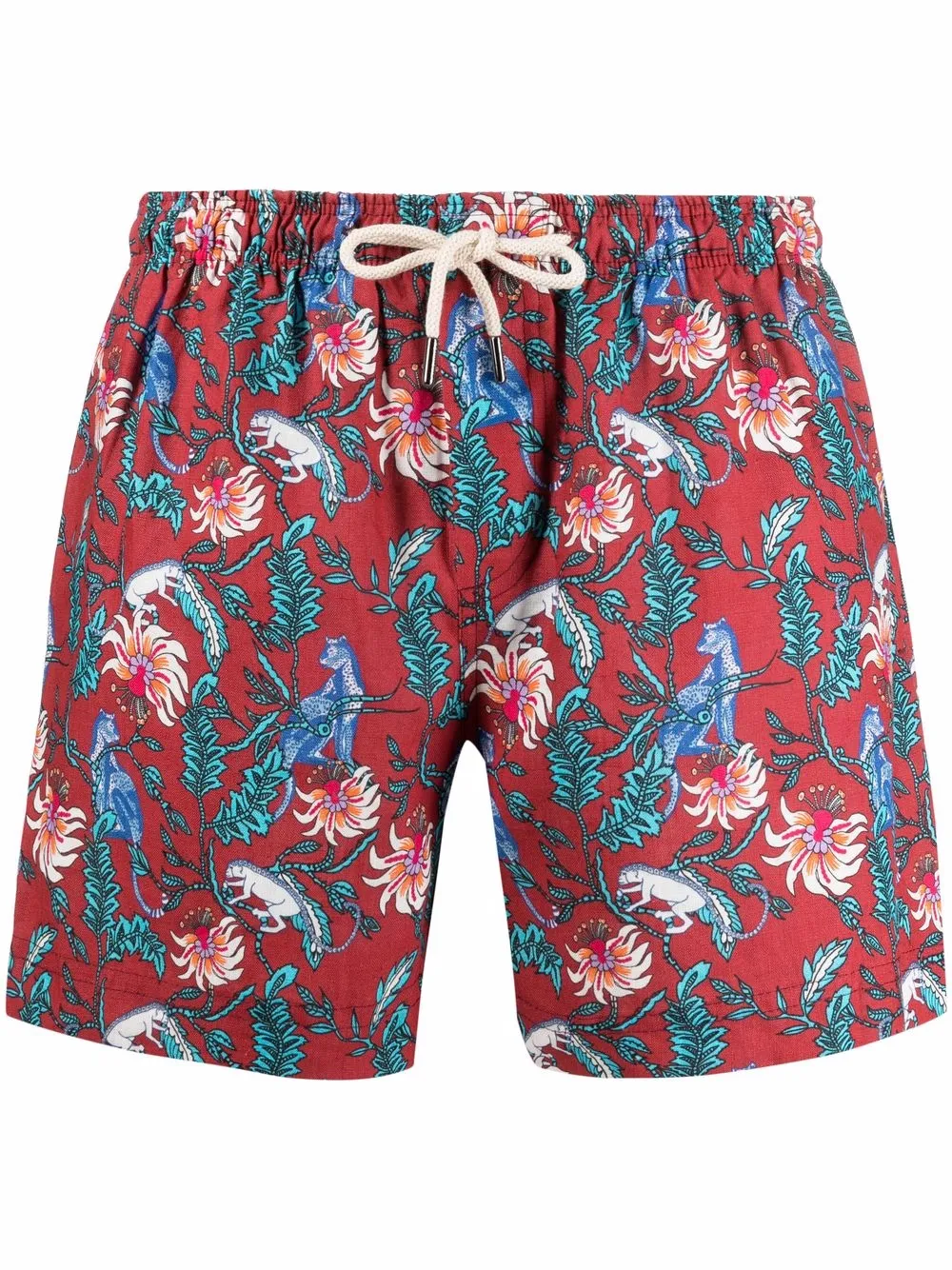 

Плавки-шорты с цветочным принтом PENINSULA SWIMWEAR, красный