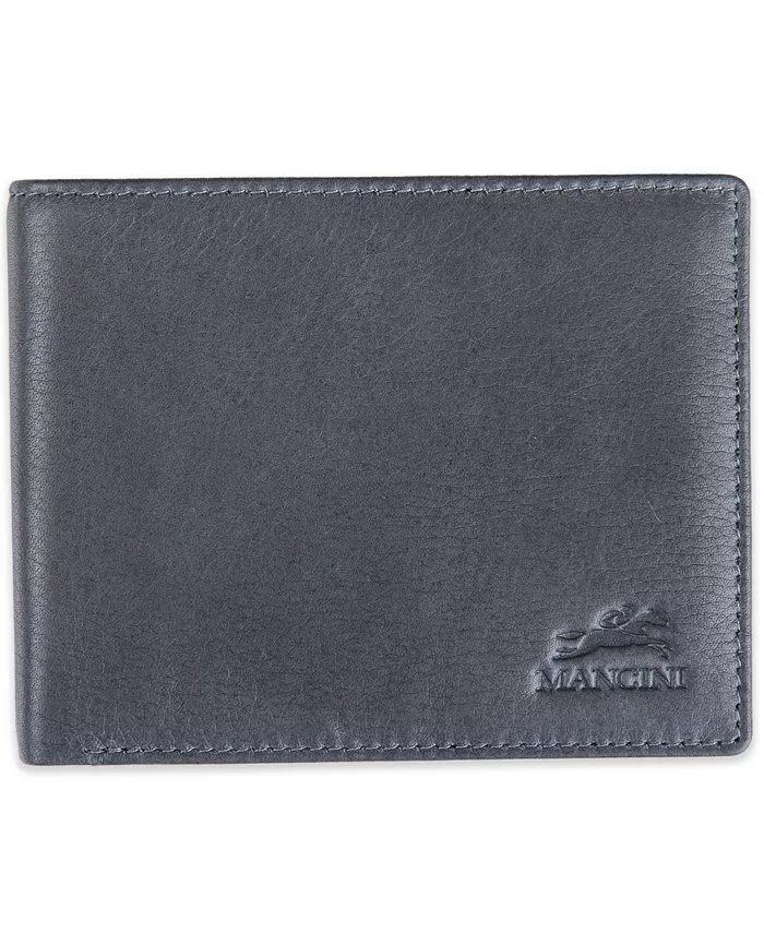

Мужской кошелек Bellagio Collection Center Wing Billfold Mancini, серый