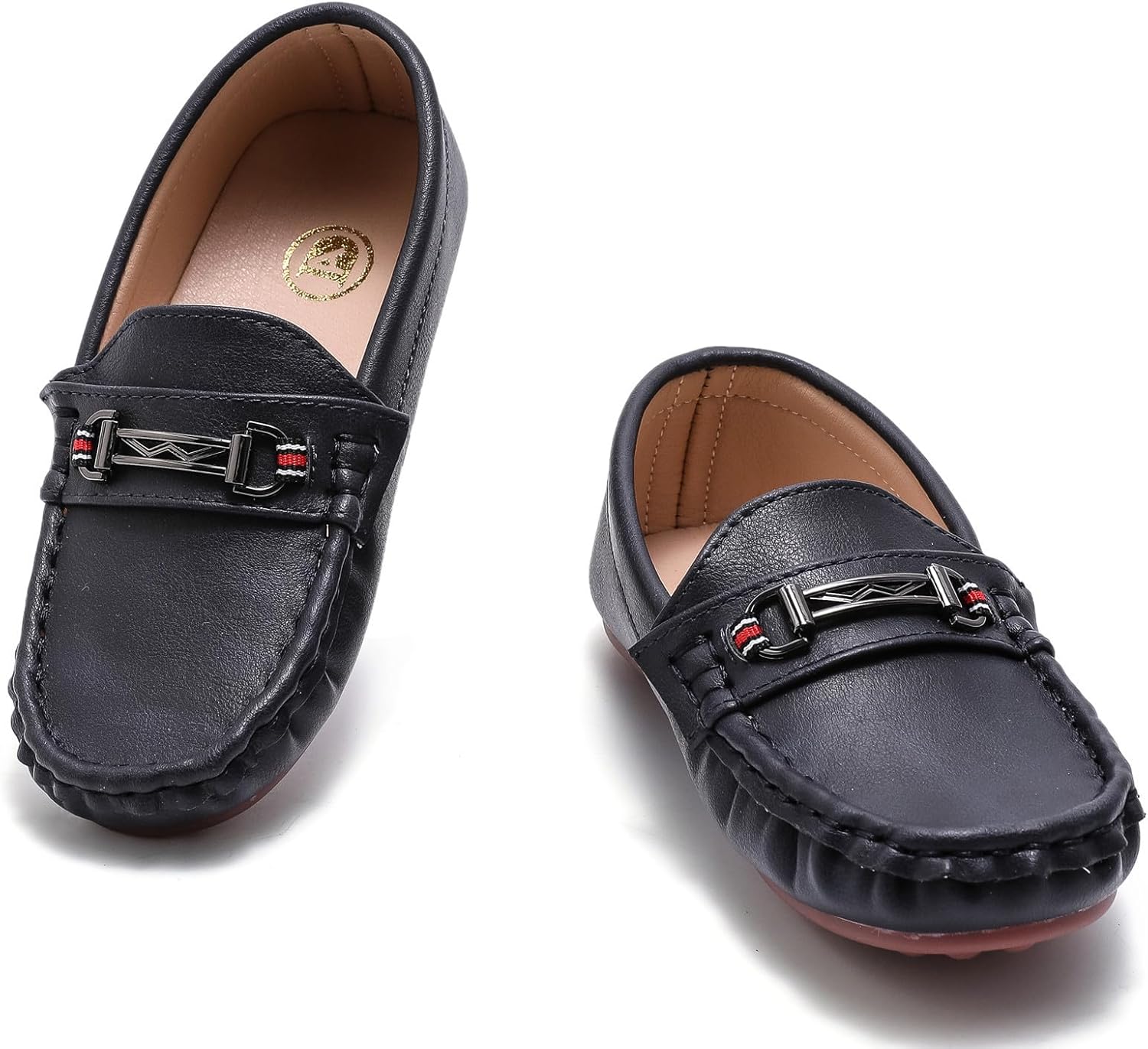 

Детские мягкие кожаные лоферы DADAWEN, синий