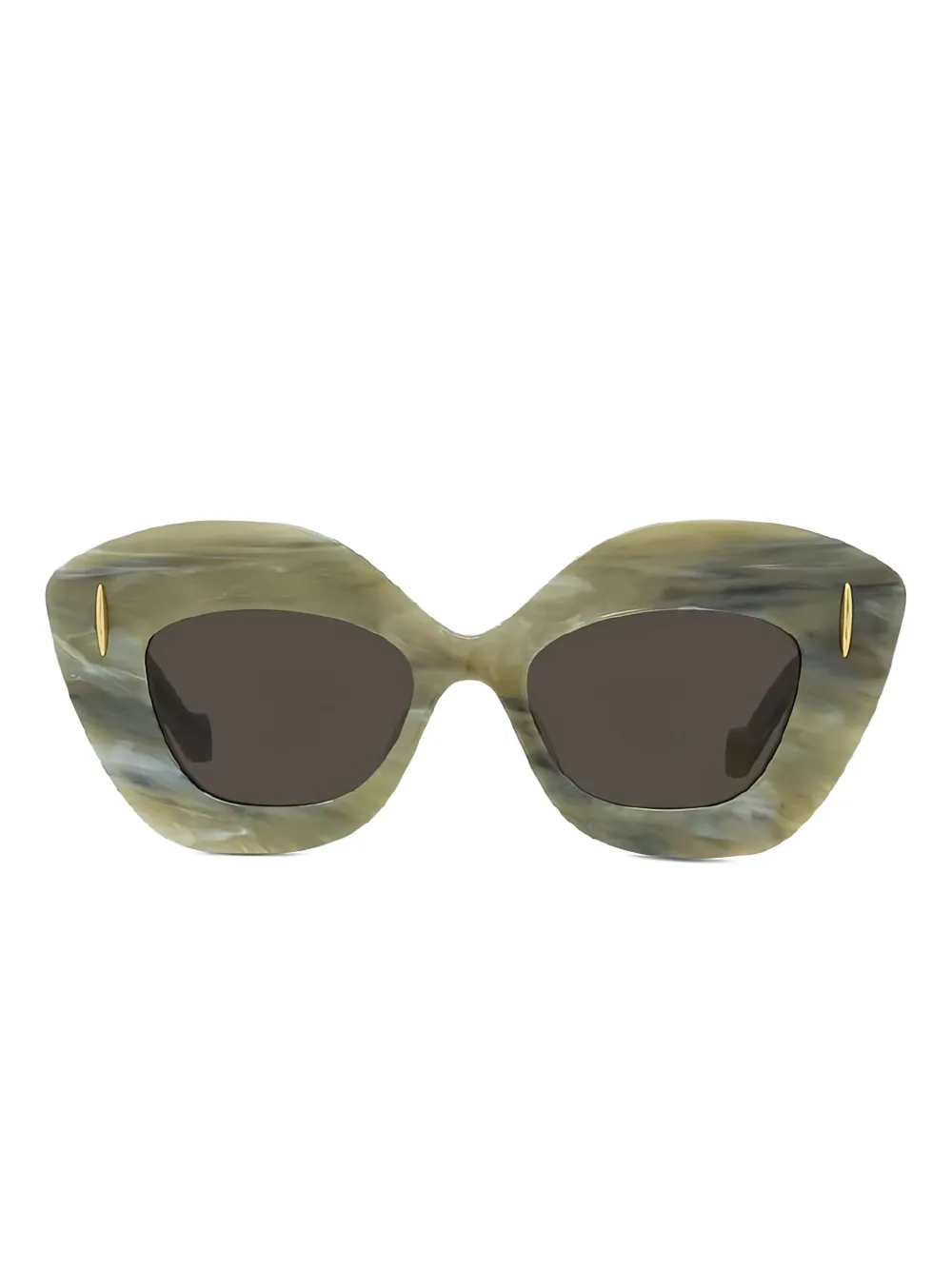 

Солнцезащитные очки в оправе 'кошачий глаз' LOEWE, зеленый