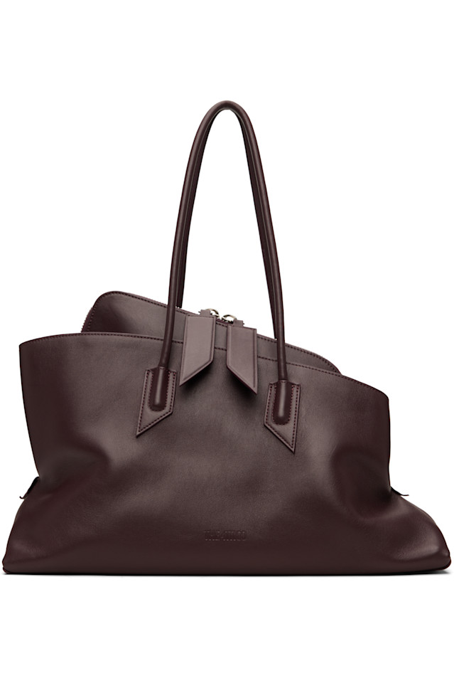 

The Attico Бордовая сумка la passeggiata medium с верхней ручкой