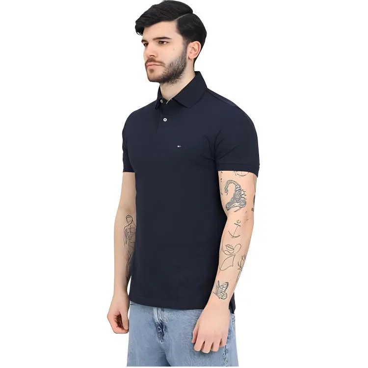 Поло мужское SS25 Blue Tommy Hilfiger