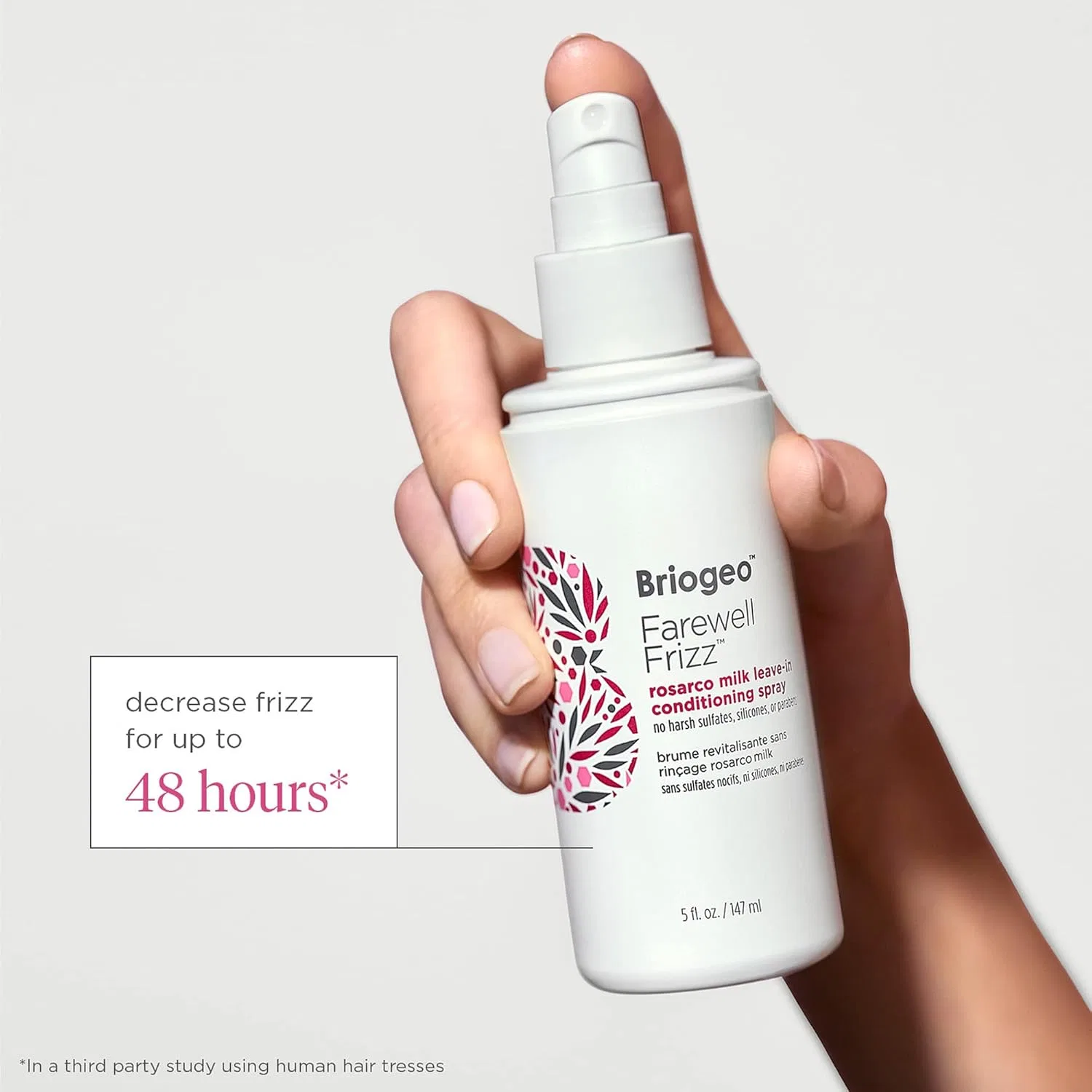 Несмываемый спрей-уход для волос «Farewell Frizz Rosarco Milk Leave-in Care Spray» от Briogeo Briogeo — фото 3