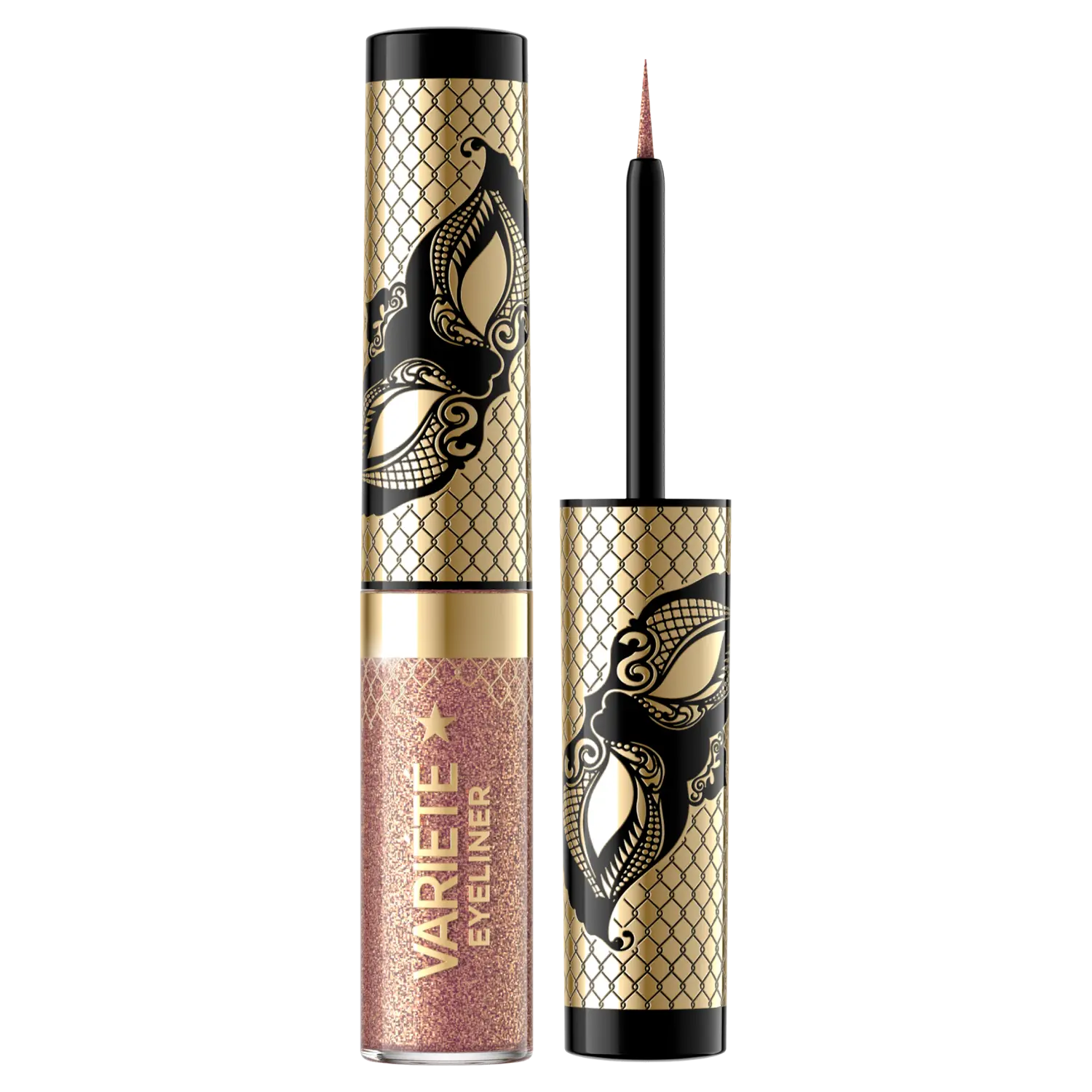 

Цветная подводка в чернильнице для век сияющее золото Eveline Cosmetics Variété, 4 мл