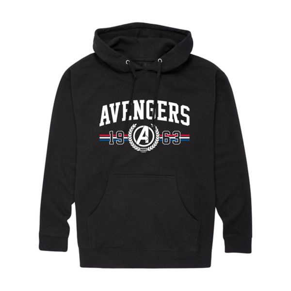 

Мужская толстовка с капюшоном The Avengers collegiate est 1963 Marvel, черный