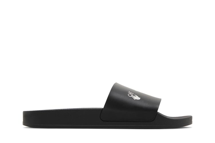 

Шлепанцы Off-White Logo Print Slide 'Drowning Man - Black', черный