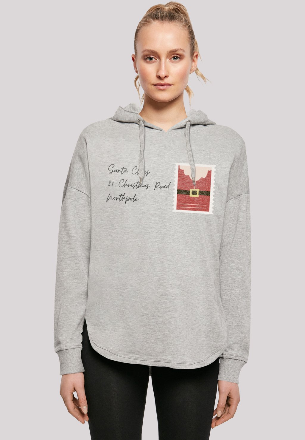 

Толстовка SANTA LETTER WEIHNACHTEN - Hoodie F4NT4STIC, серый
