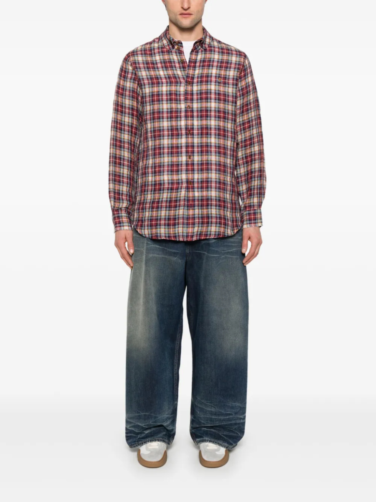 

Vivienne Westwood рубашка 2 Button Krall, синий