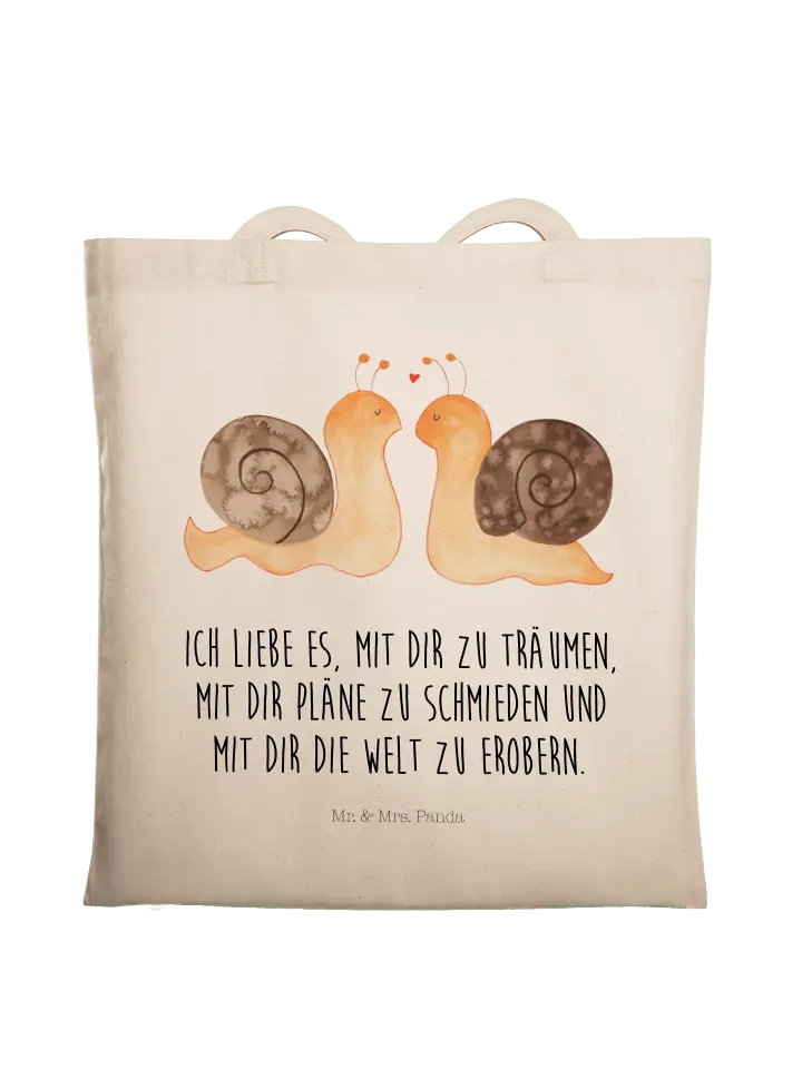 

Сумка для переноски Mr & Mrs Panda Schnecken Liebe, кремовый, Бежевый, Сумка для переноски Mr & Mrs Panda Schnecken Liebe, кремовый