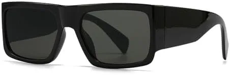 

Солнцезащитные очки 2027 года для женщин, двухцветные, винтажный градиент, солнцезащитные очки для мужчин, защита от УФ-излучения UV400 MTZJH, Black Gray