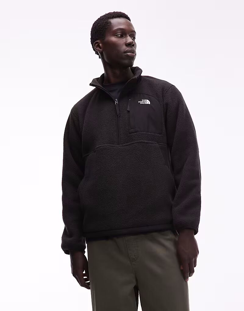 

Плотная флисовая куртка North Face Yumiori Off Peak с застежкой-молнией 1/2 серого цвета с цветными блоками The North Face