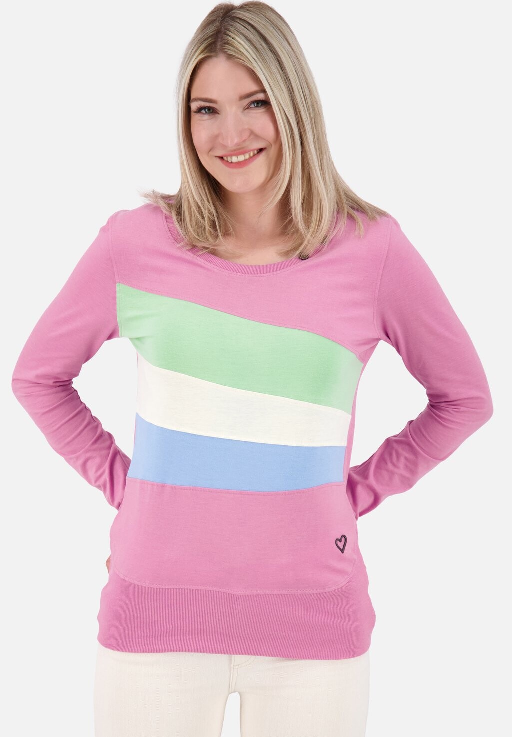 

Рубашка с длинным рукавом CLIAAK A LONGSLEEVE alife & kickin, цвет bubblegum melange