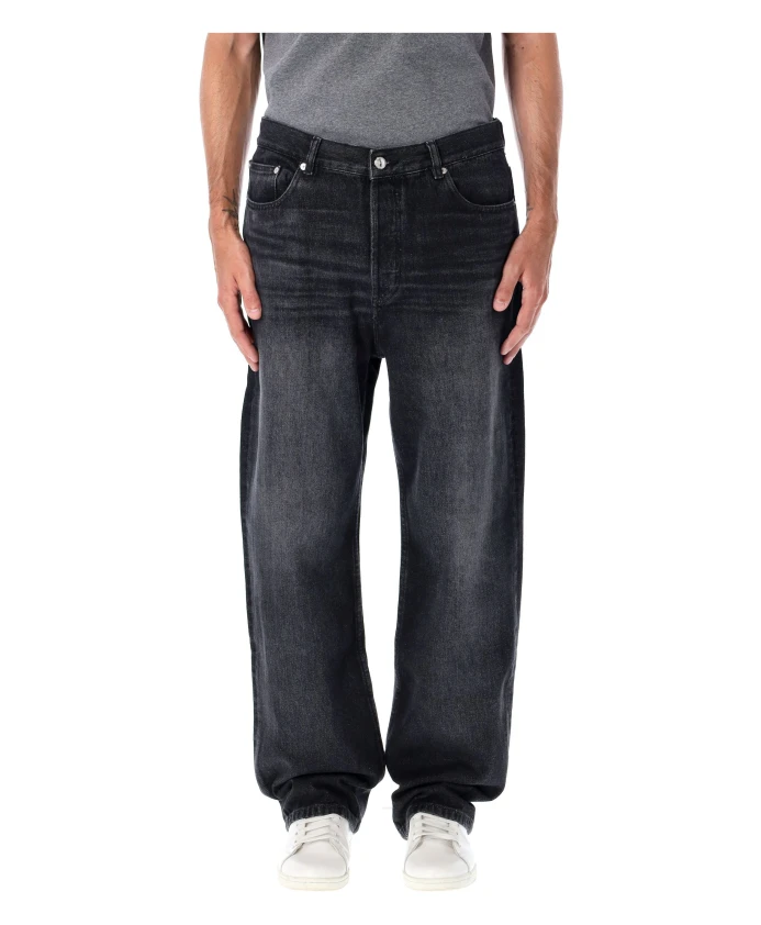

Черные джинсы с широкими штанинами, осень-зима 2025 A.P.C., черный