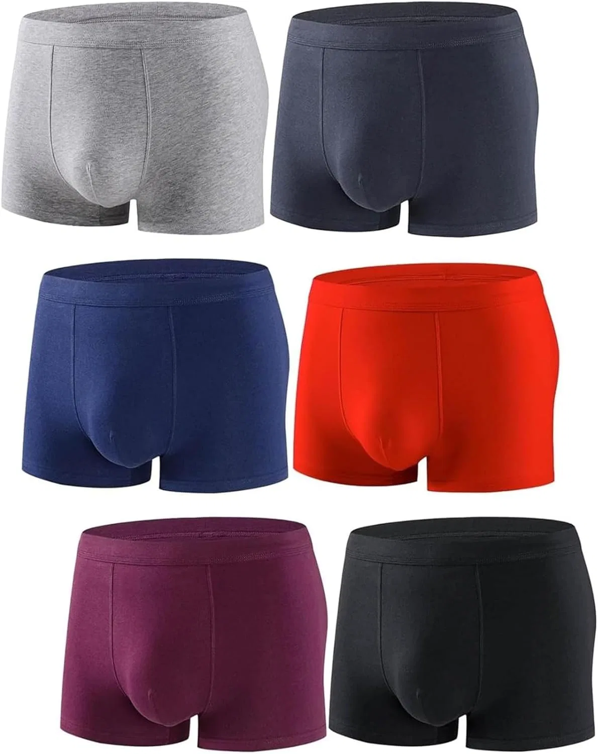 Боксеры, ультрамягкие, мужские, дышащие, трусы, 6pcs-b